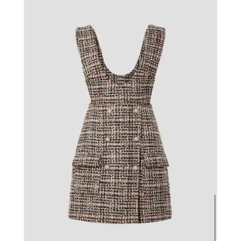English Factory Tweed Pinafore Dress Size M