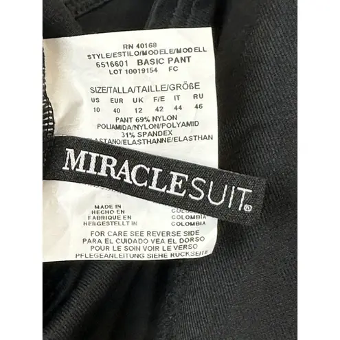 MiracleSuit Black Illusionists Mirage Tankini Swim Top And Bottom US Size 10 NEW