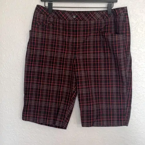 Cutter and Buck  Red plaid golf shorts size 12 - Image 1