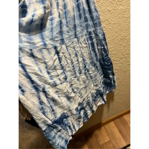 Young USA Blue And White Tie Dye Sundress Woman’s Size Small