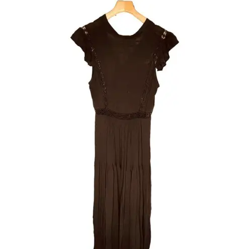 The Clothing Company x Vici | Flutter Slv V-Neck High-Lo Maxi Dress Size M | NWT