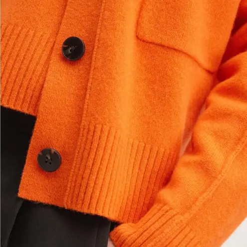 Everlane  Small Orange The Good Merino Wool Cardigan