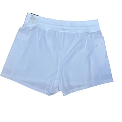 Calia by Carrie Underwood Mid Rise Shorts in Pure White Large Journey Collection