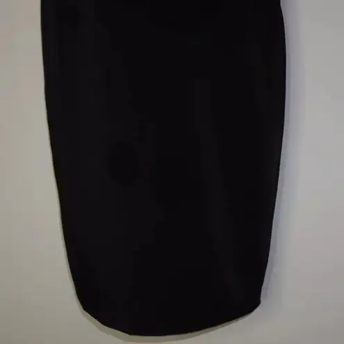 LPA Black Aurora Feather Dress Size: XL Strapless