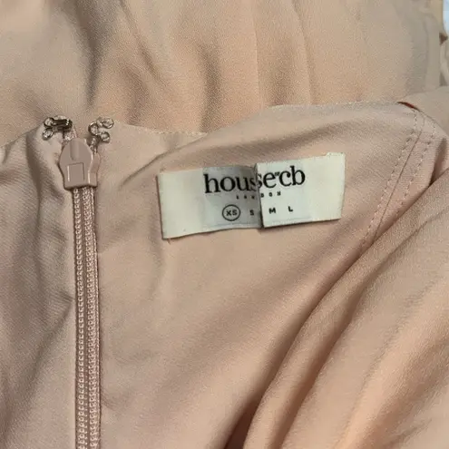 House Of CB NWOT Alicia Blush Pink Midi Sundress sz XS