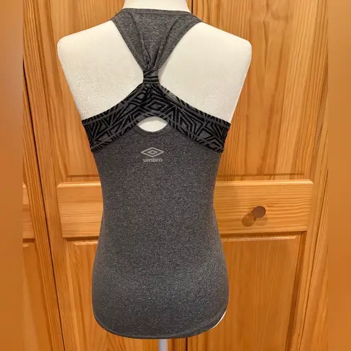 Umbro Black and White Women's Geometric Tank Top. Fitted