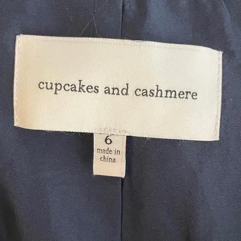 Cupcakes and Cashmere Navy Windowpane Blazer