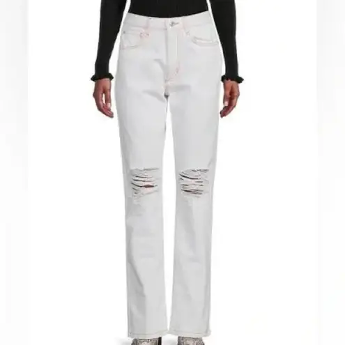 We Wore What Stretch Denim Classic White Jeans Sz 24 NEW with tags