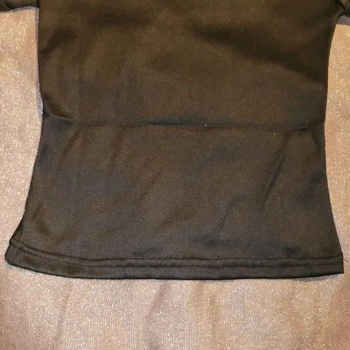 Black flocked Angel Print Mesh Top Green