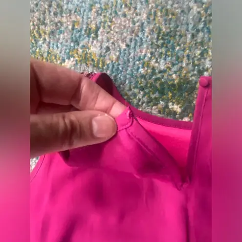 Harper magenta sequined lined tank, size large