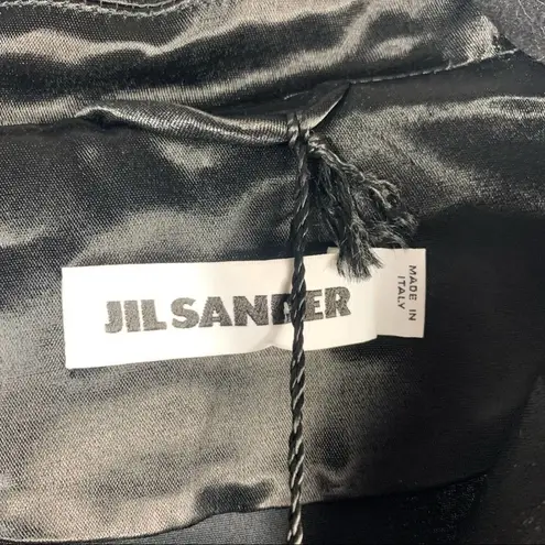 Jil Sander  Groove Double Breasted Satin coat