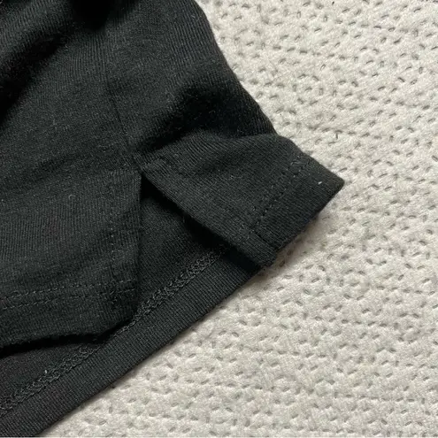 Lauren Ralph Lauren Womens Pajama Top Black Animal Print 2044 Embroidery Medium