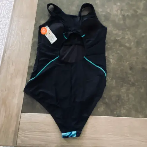 One Piece Athletic Racerback Swimsuit Modest Sport Bathing Suit