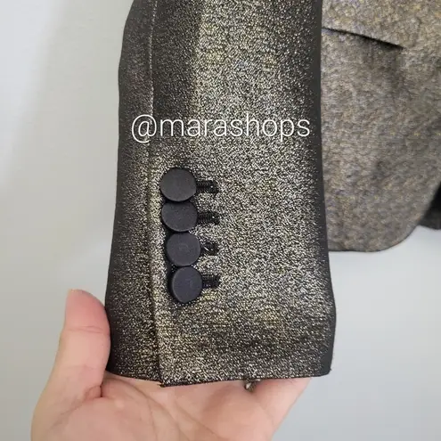 Veronica Beard Cutaway Dickey lamé blazer