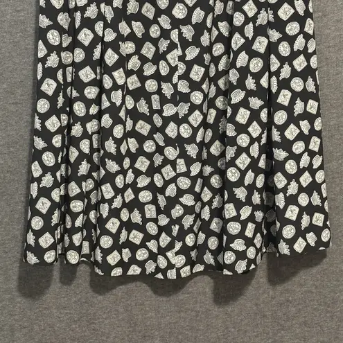 Pendleton Vintage Sophisticates Black White Pendant Print Midi Skirt Size 12 USA