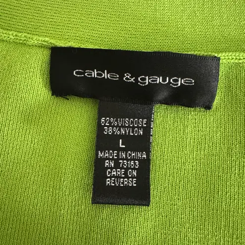 Cable & Gauge Large Green Top