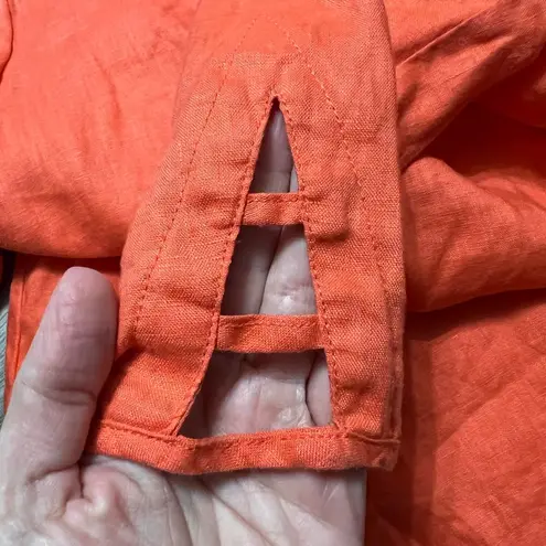 CALLIGRAPHIE 100% linen blouse Size L Size L