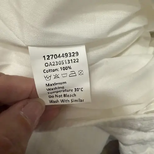 Commense Romper NWT Sz SMALL White Gauze Jumpsuit Boho Lightweight Cool Festival