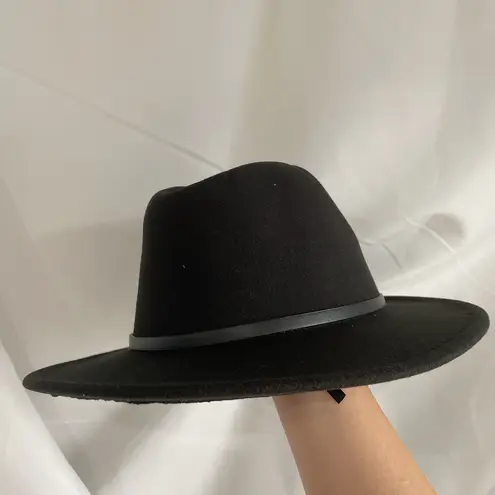 Black Cotton Felt Cowboy Hat