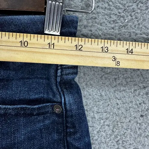 American Eagle  shorts women 00 blue dark wash curvy super high rise shortie boho