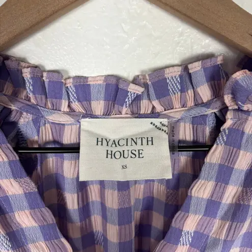 Tuckernuck Hyacinth House Pink Purple Gingham Sutton Mini Dress Size XS