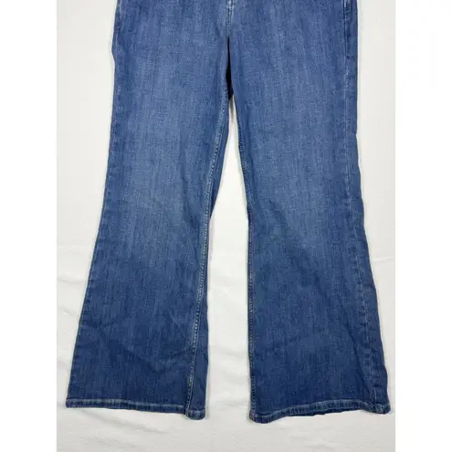 Pilcro Women's High Waisted Wide Leg Jeans trousers pockets size 26