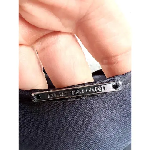 Elie Tahari NWT Silk Cowl Neck Spaghetti Strap Luciana Cami Black Women's Medium