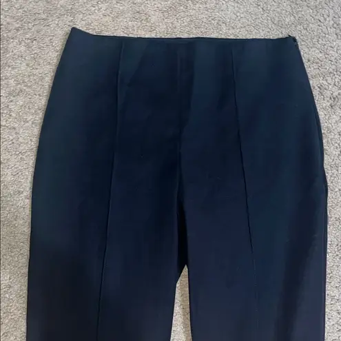 Theory  Double Stretch Pintuck Seamed Legging Pant Black 6