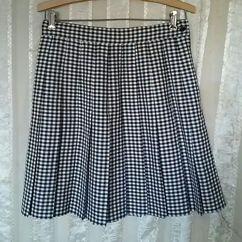 Rear Ends Black White Plaid Tennis Pleated Skirt Size undefined