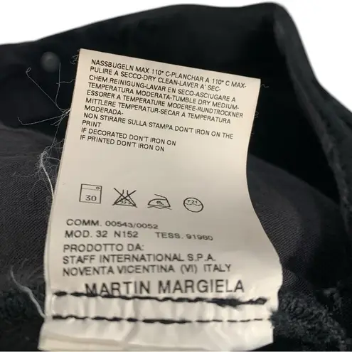 Martin Margiela MM6 Wool Skirt Size 42 Black