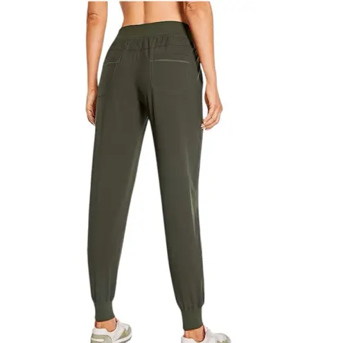 CRZ Yoga Women's Lightweight Workout Joggers, Dark Olive, Size XL, NWT