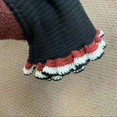 ZARA  Brown Crochet Bohemian Flutter‎ Sleeve Jumpsuit Limited Edition - Image 6