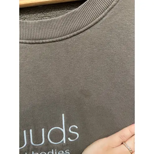 Nuuds Real Bodies Brown Oversized Crewneck Sweatshirt Size 3XL Cozy Minimalist