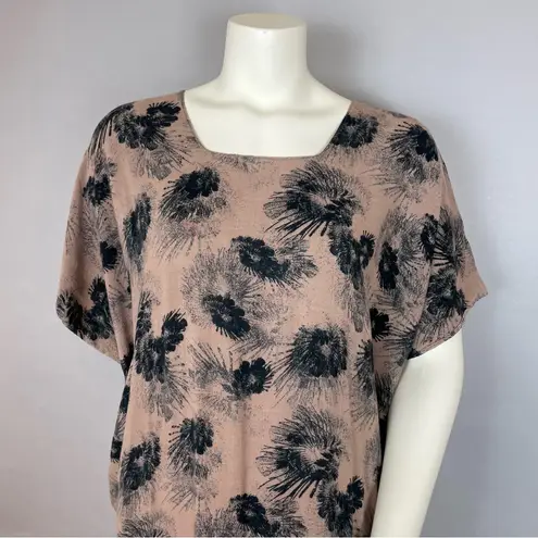 Handmade Kaftan Dress Neutral Tropical Floral Subtle Flaws Caftan Brown Maxi Size undefined