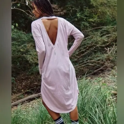 Free People Movement Long Game Layer Tunic in Oyster Opal NWOT sz unsized Purple