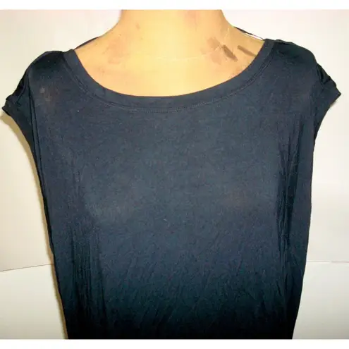 prAna New Womens NWT L Black Dress Foundation Tie Soft Cap Sleeves Tencel Modal