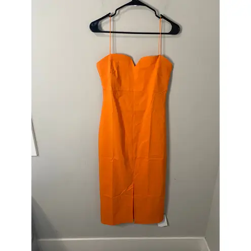 New Vesper Benaline Bandeau Strappy Maxi Dress Size Orange