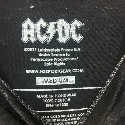 AC/DC Album Cover Arts Through The Years Hard Rock Tee M