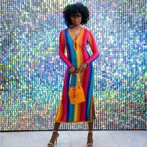 Alexis  - SOLEI DRESS - RIO Size Large Rainbow