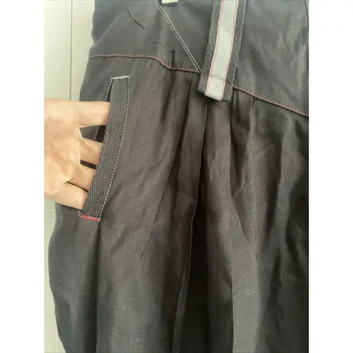 Desigual Women's 10 EU 42 Black Skirt Why Love Embroidery Streetwear Unlined