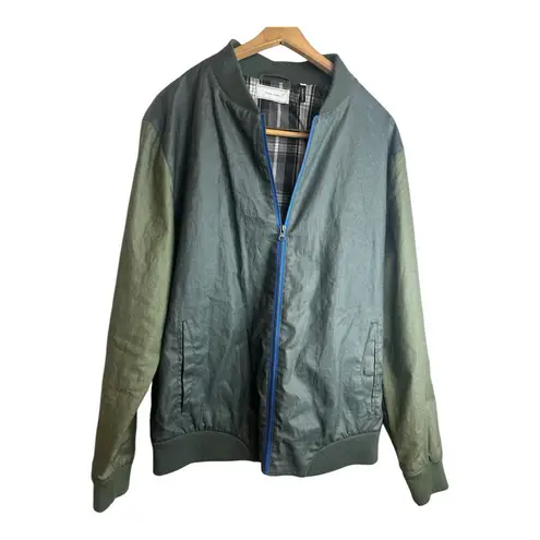 Five Four Bomber Jacket Mens Size Large Two Toned Blue Black