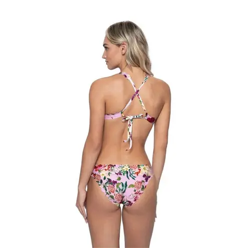 PilyQ New. PQ reversible floral teeny bikini. L-top/M-bottom. Retails $172