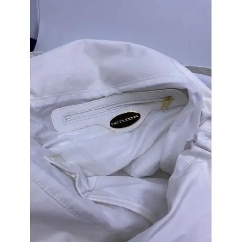 Big Buddha Xxl Super White Faux Leather Cross Body