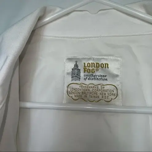 London Fog VINTAGE white double breasted peacoat size 12