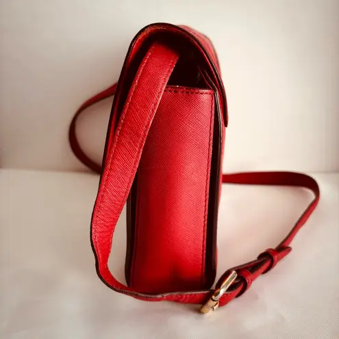 MCM  Authentic Red Leather Shoulder crossbody Bag – Made in Korea