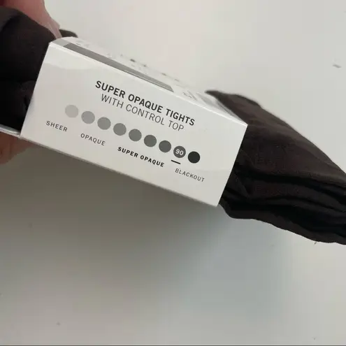 Hue  Leggings Super Opaque Control Top Perfit Dark Chocolate Brown Espresso