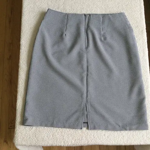 Connected Apparel Vintage 90s Gingham Floral Embroidered Two Piece Skirt Set by - Sz 12