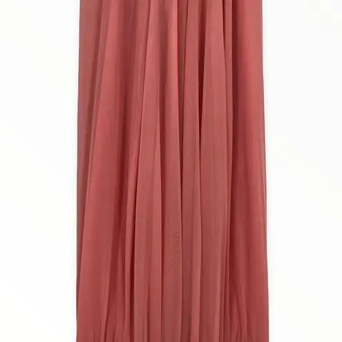 Jenny Yoo Full Length Convertible Chiffon Dress Gown Apricot size 14 NWT JY515