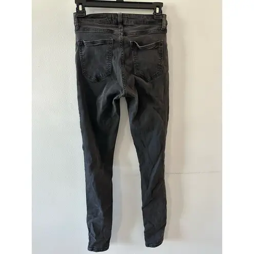 Carly Jean Los Angeles Jeans Women’s 1 Black Lindsay Skinny Denim High Rise Emo