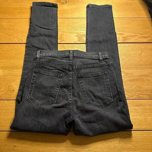 Reformation  high & skinny crop black jeans 25